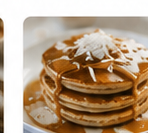 Coconut Pancakes with Maple Syrup
